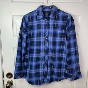 Banana Republic Button Up with silver thread